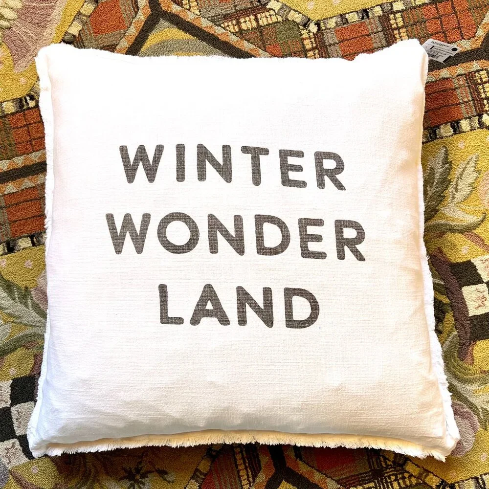 NWT BEST Ever Pillow - WINTER WONDER LAND Euro Pillow Case - Picture 3 of 9